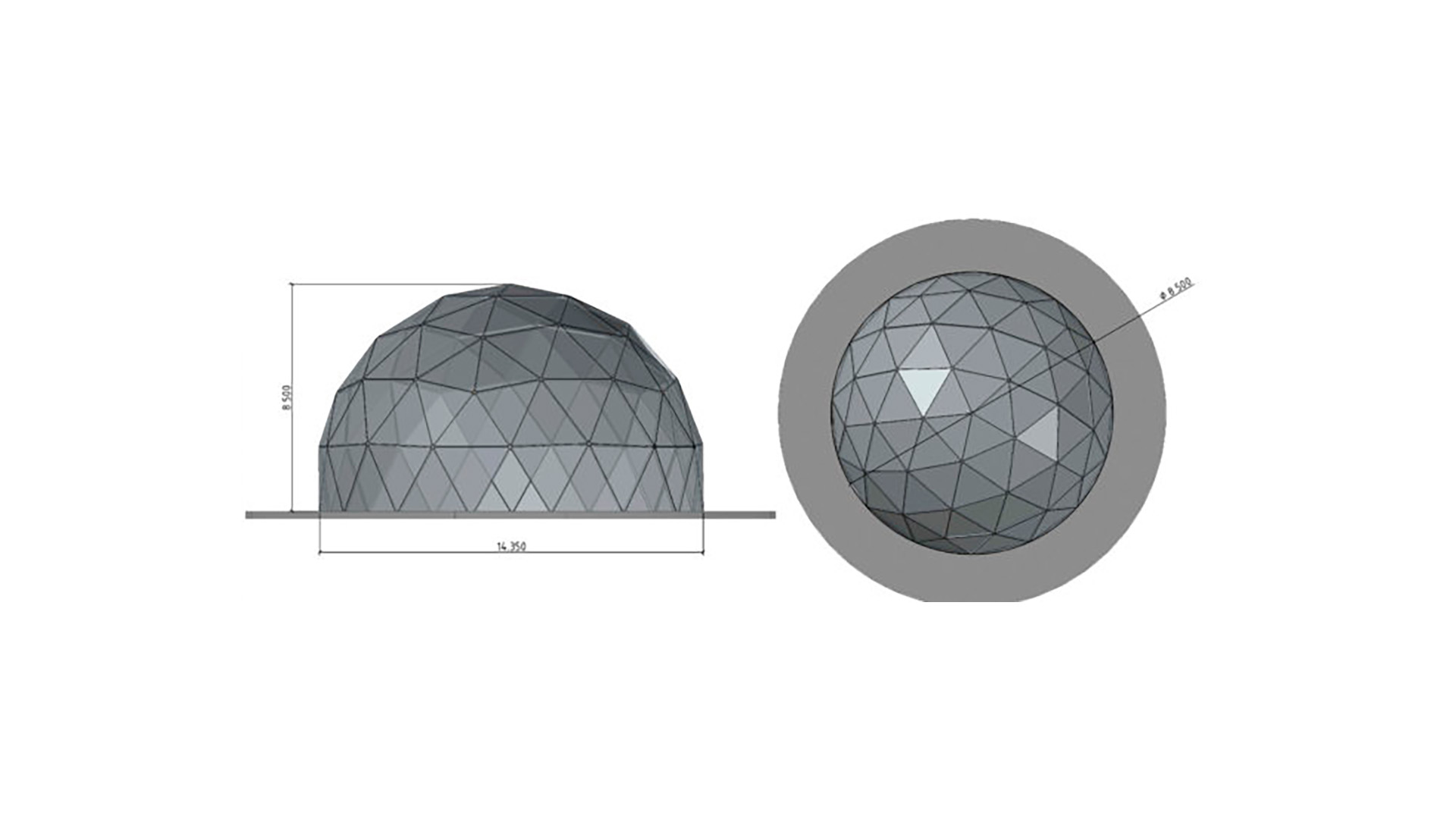 Сферический шатер «GEOSPHERE D14»