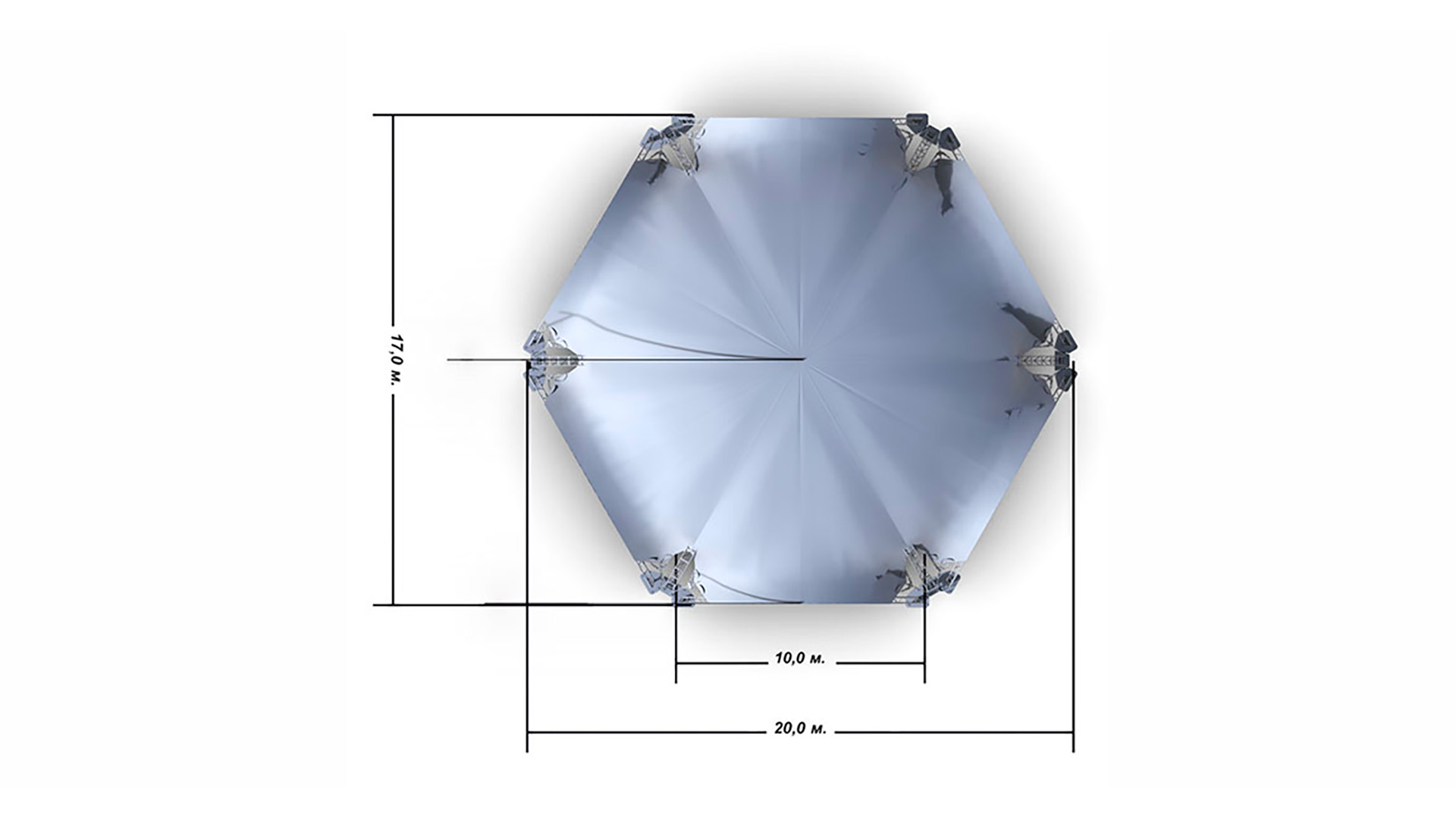 Шатёр Гексагональ 20х17