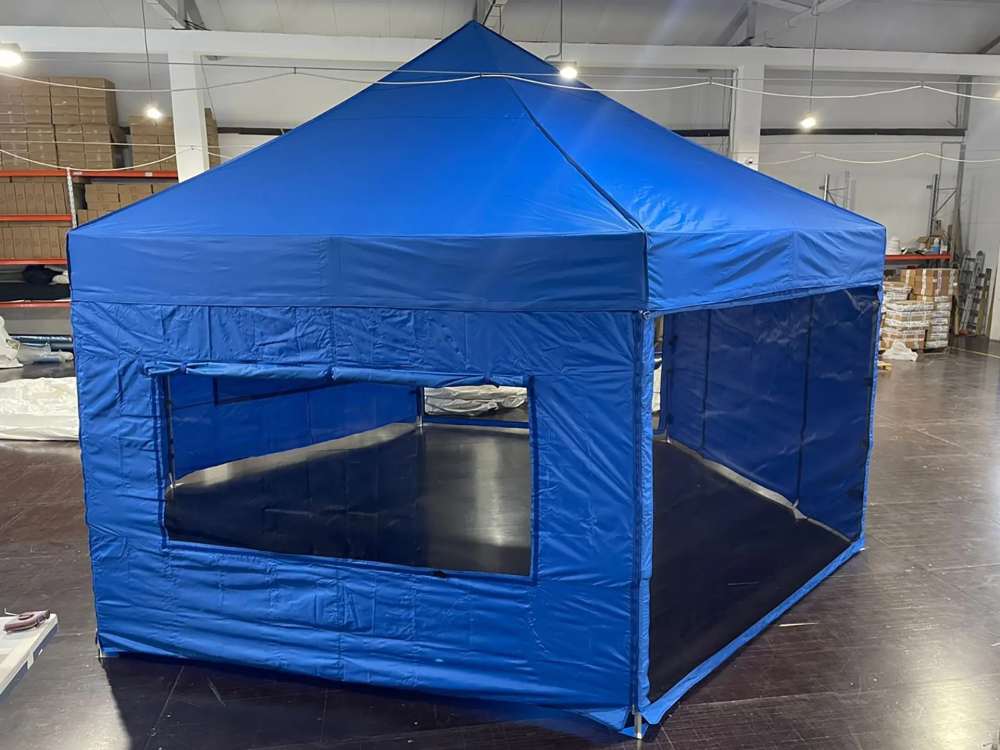 Каркасно-тентовая конструкция шестиугольной формы