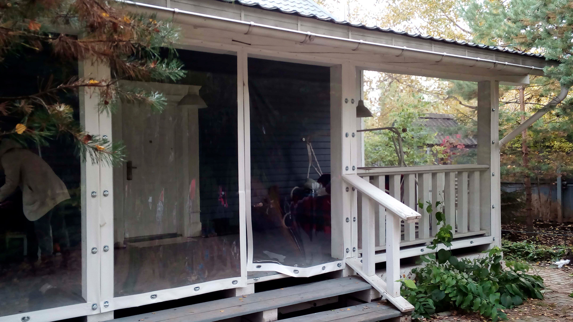 Прозрачные ПВХ шторы для беседок, веранд и террас