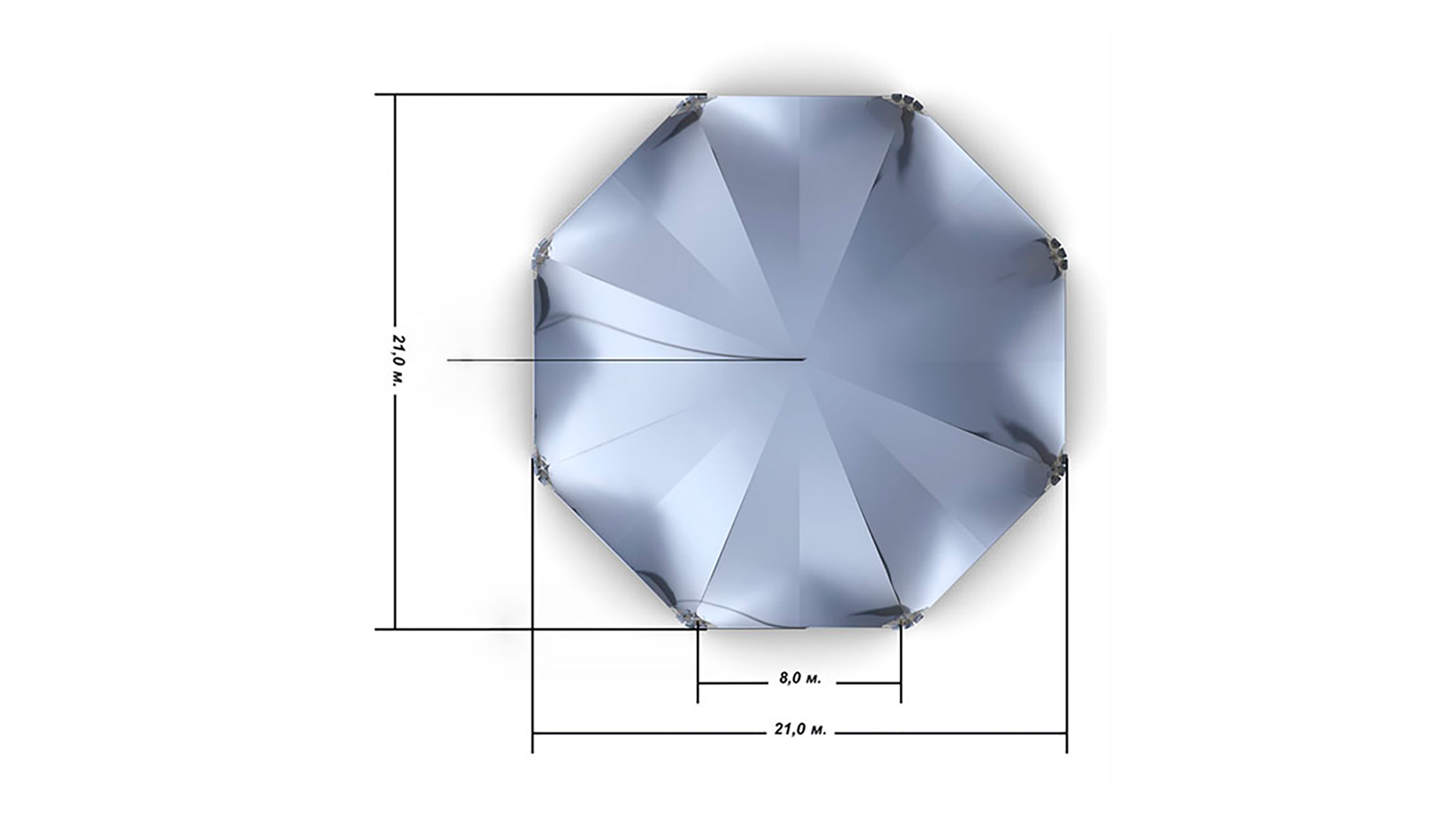 Шатёр Октагональ 21х19