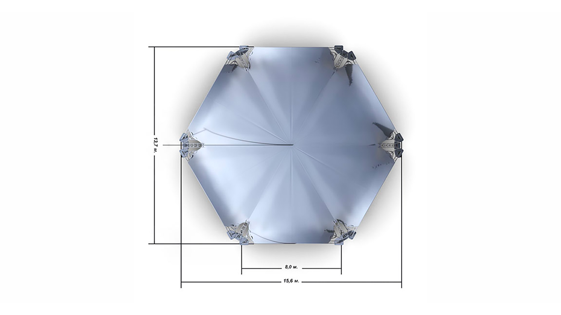 Шатёр Гексагональ 15х13