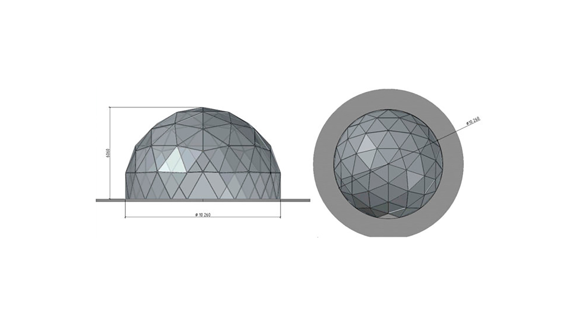 Сферический шатер «GEOSPHERE D10»