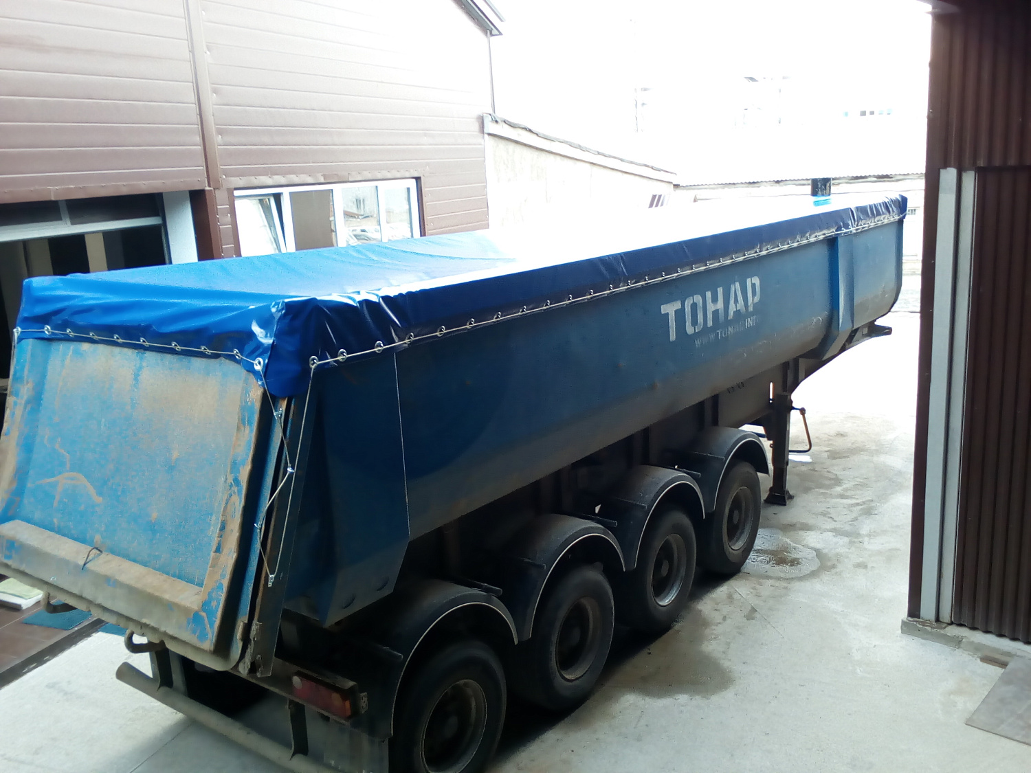 Полог на полуприцеп