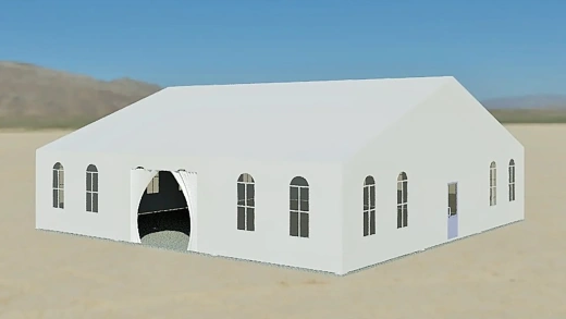 Двускатный шатёр 15х15