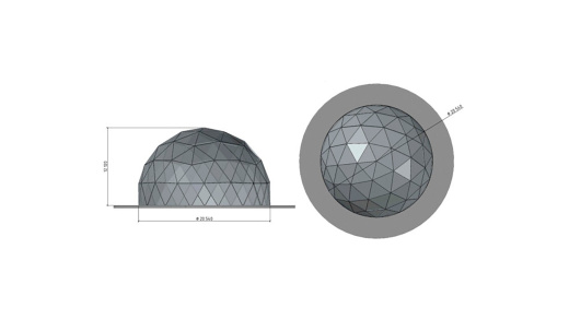 Сферический шатер «GEOSPHERE D20»