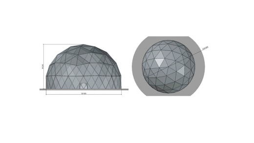 Сферический шатер «GEOSPHERE D30»