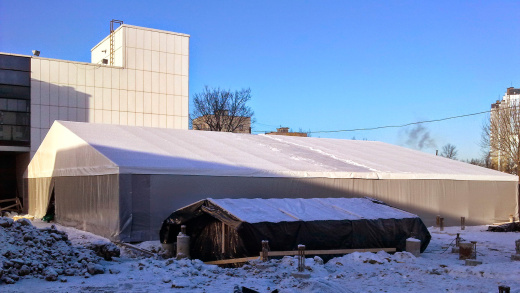 Строительные тепляки для зимнего бетонирования и работ