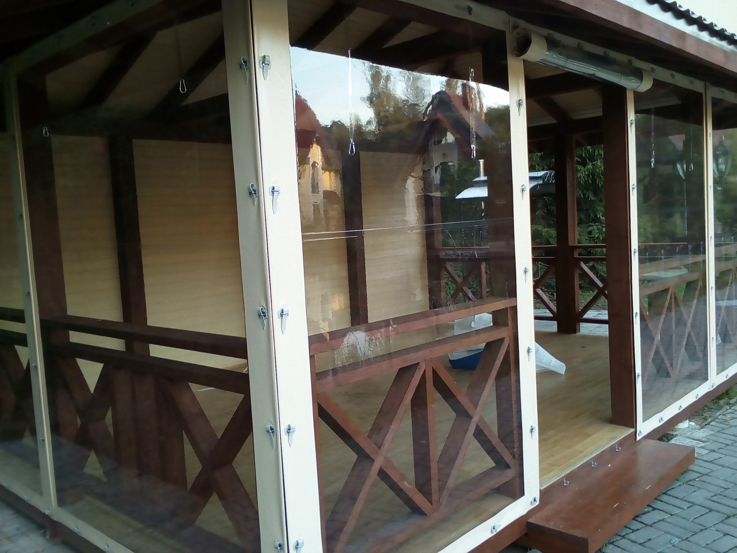 Мягкие окна - беседка