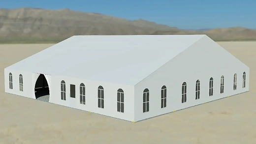 Двускатный шатёр 20х20