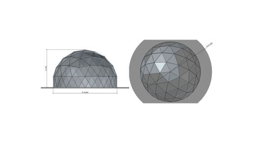 Сферический шатер «GEOSPHERE D24»